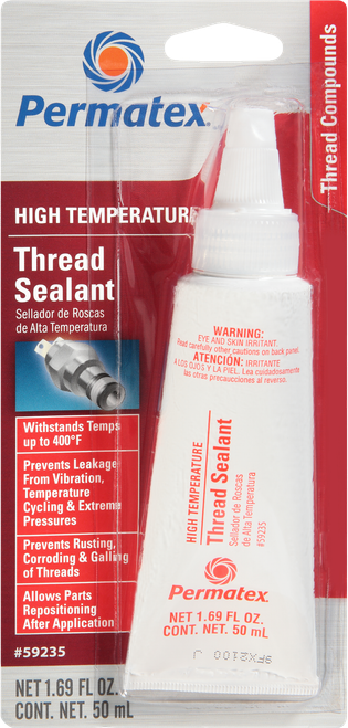 Permatex #59235 - High Temperature Thread Sealan Sealant 50ml