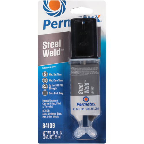 Permatex #84109 - 4 Min. Multi-metal Epoxy 0.84 FL. OZ 6/Case