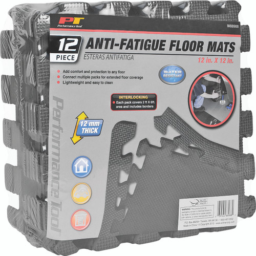 Performance Tool #W88988 - Shop Floor Mats 12/PC