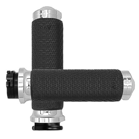 Avon #MF-63A-CH - Cable Throttle Memory Foam Grip Chrome