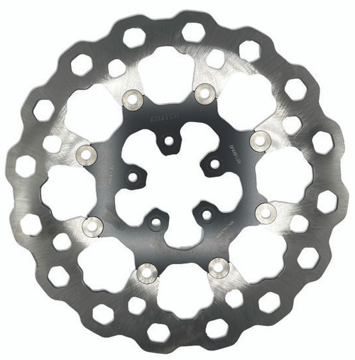 Gbrakes #DF835FLQS - Rotor 12.5" Floating Cubiq FR Black