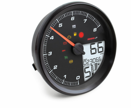 Koso #BA072110 - Hd-05 4.5" Gauge Black Bezel `04-17fxd 04-10fxst 04-13flhr