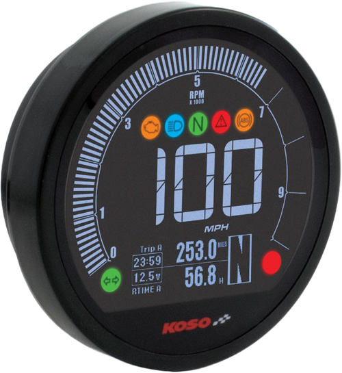 Koso #BA077400 - Dl-04hd Multifunction Meter `04-13 XL 04-11 FXD