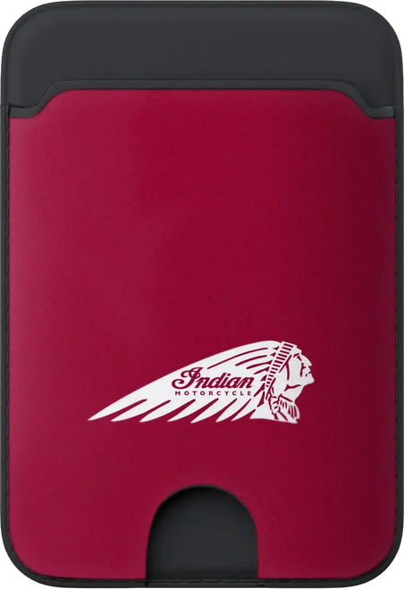 SP Connect #50820 - Indian Card Wallet W/Headdress RED W/Logo