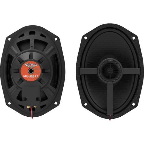 Hogtunes #WBA 692-24 - Speakers - Saddlebag Cut-In Lids - 6X9 - 2 Ohm