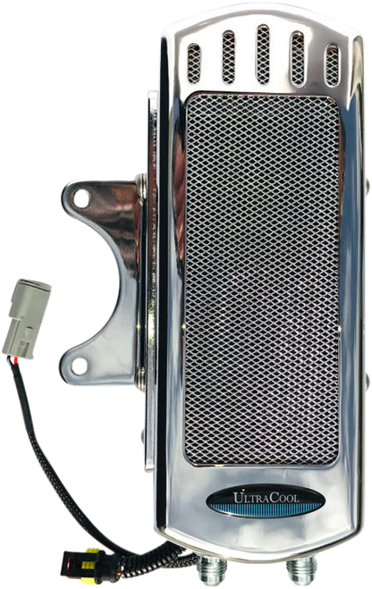 Ultracool #SMT8-1C - Side Mount OIL Cooler M8 Touring `17-23 Chrome