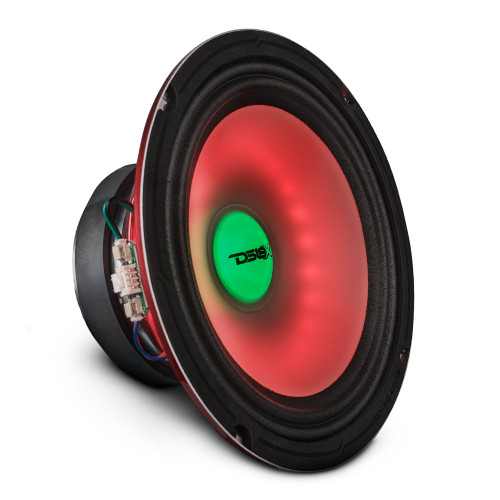 DS18 PRO-X8.4RGB - 8" Mid-Range Loudspeaker with Dual RGB LED For Cone & Dust Cap 275 Watts 4-Ohm