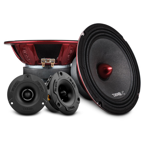 DS18 PRO-X8.4BMPK - Pro Audio Loudspeakers & Tweeters Package - Pair PRO-X8.4BM + Pair of PRO-TW1X/BK