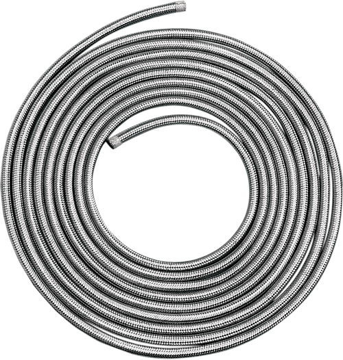 Braided Oil/Fuel Line - Stainless Steel - 1/4" - 3