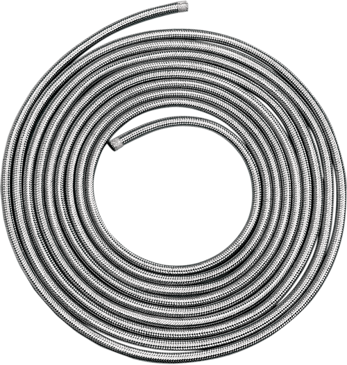 Braided Oil/Fuel Line - Stainless Steel - 5/16" - 25