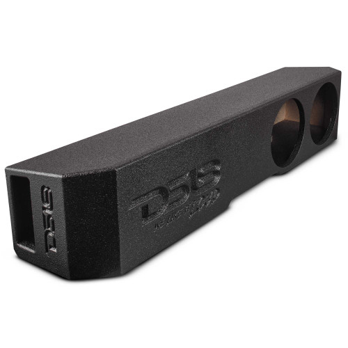 DS18 EBM-FFPUNI-2X8 - Subwoofer Enclosure for Dual 8" Subwoofers, Under Rear Seat Front-Fire Ported Box for Trucks