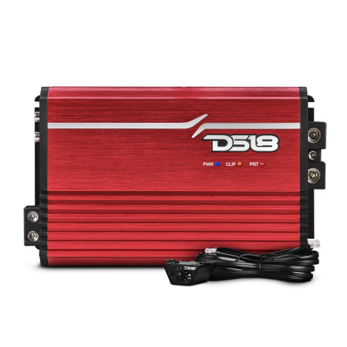 DS18 FRP-2.5K/RD - FRP Compact Full-Range Class D 1-Channel Amplifier 2,500 Watts Rms @ 1-Ohm