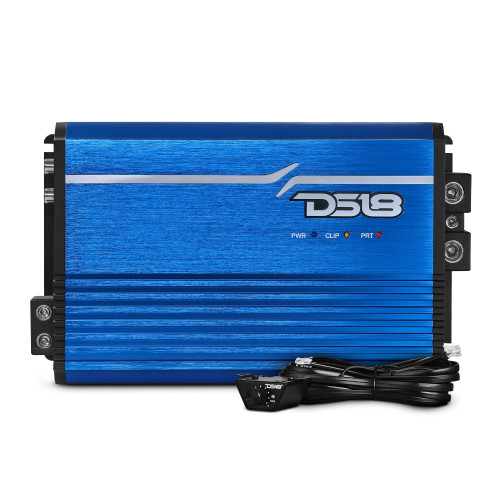 DS18 FRP-2.5K/BL - FRP Compact Full-Range Class D 1-Channel Amplifier 2,500 Watts Rms @ 1-Ohm