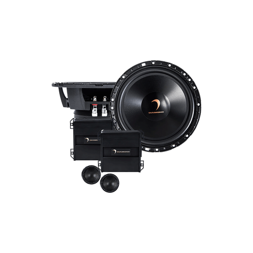Diamond Audio H65S - 6.5" HEX Series 2-Way Component Set w/25mm Silk Dome Tweeter - H65S