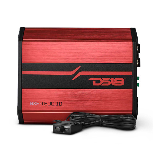 DS18 SXE-1500.1D/RD - SXE Class D Monoblock Amplifier 1 x 500 Watts RMS @ 1-Ohm 1500 Watts