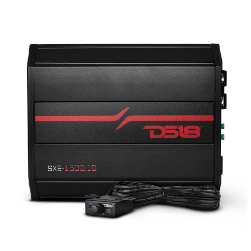 DS18 SXE-1500.1D/BK - SXE Class D Monoblock Amplifier 1 x 500 Watts RMS @ 1-Ohm 1500 Watts