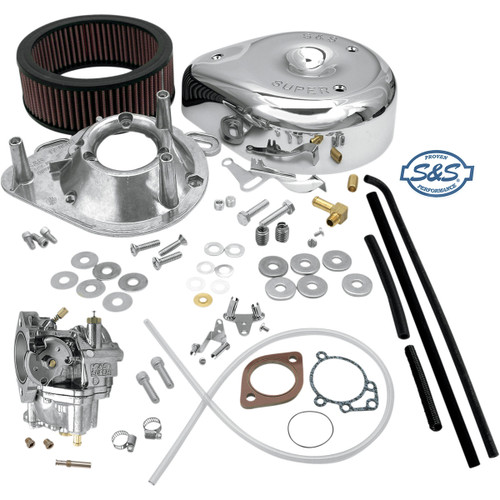 S&S Cycle #11-0440 - Super E Carburetor Kit without Manifold - Evolution Big Twin
