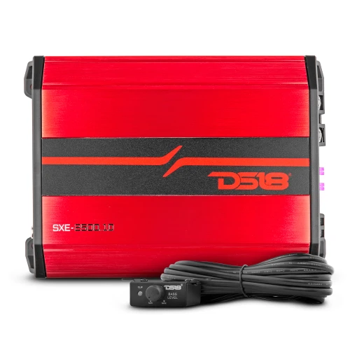 DS18 SXE-2500.1D/RD - SXE Class D 1-Channel Amplifier 1 x 800 Watts RMS @ 1-Ohm 2500 Watts