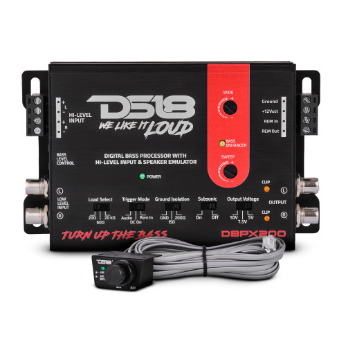 DS18 DBPX200 - Digital Bass Processor with Hi to Low Signal Converter & Speaker Emulator
