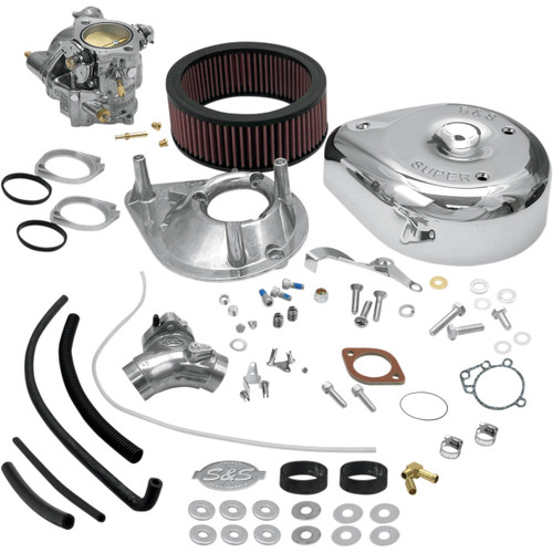 S&S Cycle #11-0407 - Super E Carburetor Kit with Manifold - Big Twin