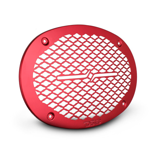 DS18 PRO-GRILL69MS/RD - 6x9" Universal Shallow Metal Mesh Speaker Grill