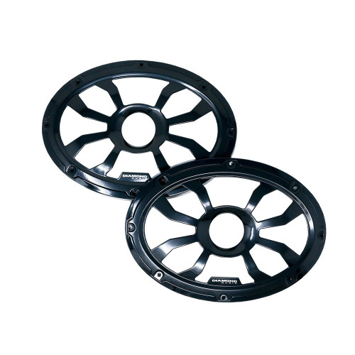Diamond Audio HXM69FBB - 6"x 9" Flush Mount Speaker Grills - Black (Pair) - HXM69FBB