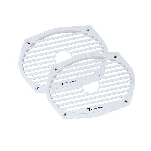 Diamond Audio MS69CXG - 6 x 9″ White Grills (Pair) - MS69CXG