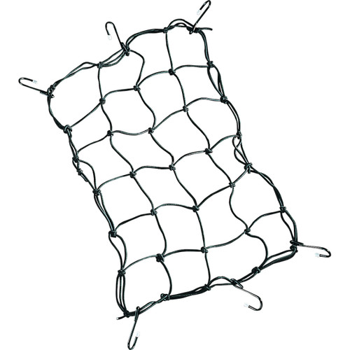 Drag Specialties - Cargo Net - 12" x 17" - 6 Hook - Black