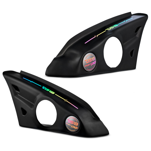 DS18 SLG-AR6V2 - Polaris Slingshot Arm Rest Empty Enclosure With Digital Led Lights fits 2 x 6.5" Speakers  | 2015 - Current