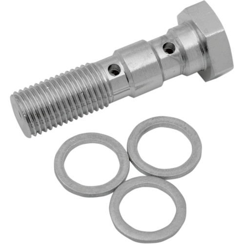 Drag Specialties - Banjo Bolt - 3/8-24 - Dual