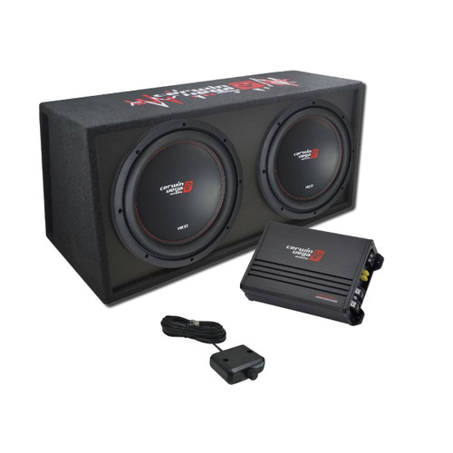 Cerwin Vega BKX212V - 12" Dual XED Series Vented Enclosure & Amplifier Bass Package - BKX212V