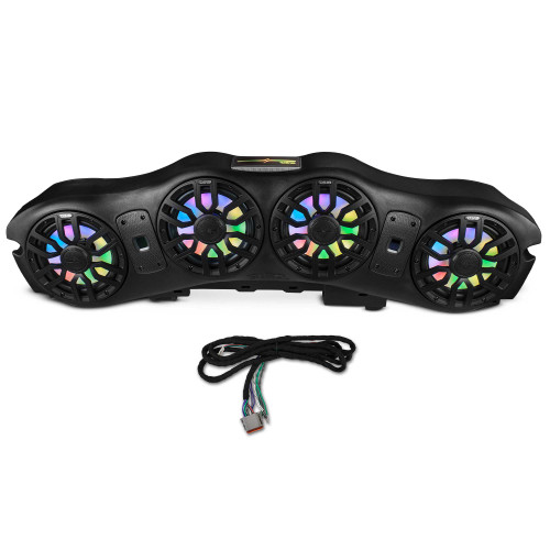 DS18 JL24-SBAR/BKLD - Jeep JL/JLU/JT 2024–Up Overhead Sound Bar – Loaded with 4 x 8” NXL-IQ8 Marine Speakers