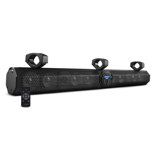 DS18 SB37BTX - 37" Marine Sound Bar Speaker System, 10 Speakers 1200 Watts, Bluetooth® v5.0, Rotating Control Panel