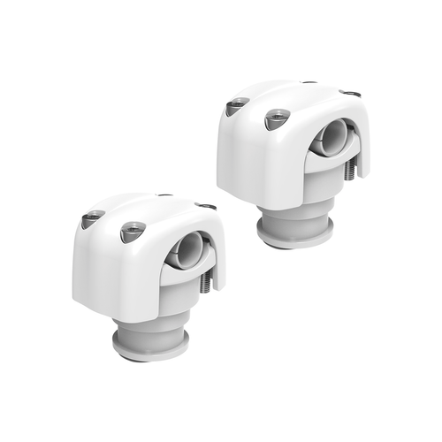 Cerwin Vega CS75W - 0.75"-1.75" Pod/Canister White Clamps (Pair) - CS75W