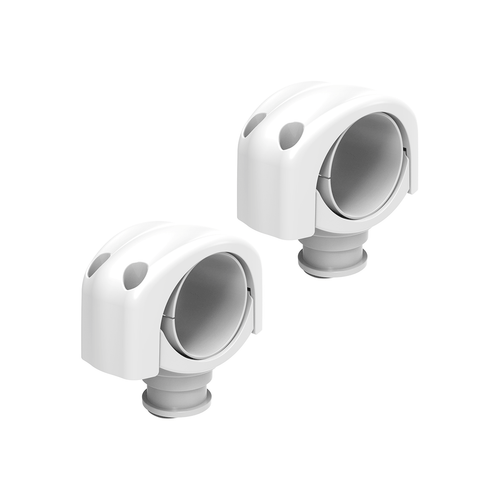 Cerwin Vega CS25W - 2.5"-3.25" Pod/Canister White Clamps (Pair) - CS25W