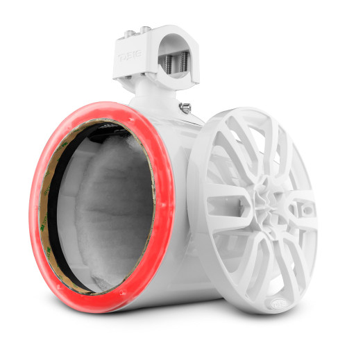 DS18 NXL-X8TP/WH.NS - NXL 8" Marine and Powersports Empty Tower LED RGB Lights - White