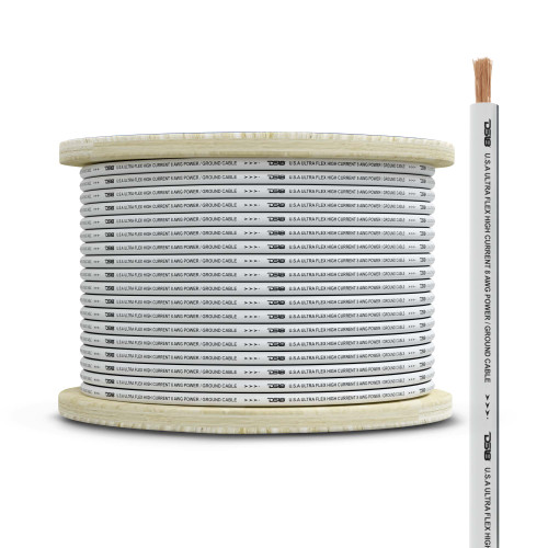 DS18 MOFC8GA100G - 8-GA Marine Grade Tinned 100% Copper OFC Ground Wire -100 Feet