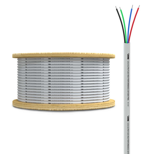 DS18 MRGB-18GA-100FT - 18-GA Marine Tinned 100% Copper OFC LED RGB Wires -100 Feet