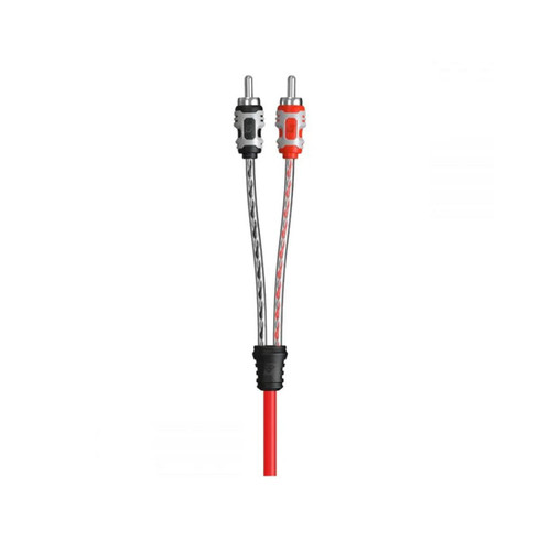 Cerwin Vega RV1 - 1Ft 2-Channel Dual Twisted RCA Cable w/Dual Molded Ends - RV1