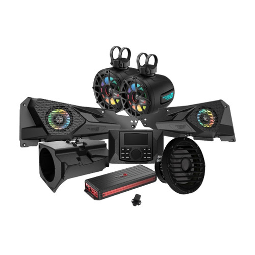 Cerwin Vega RPMRZRKD23 - 2014+ RZR XP Complete Audio Kit with 6 Ch Digital Amplifier, CMR3 Media Audio Player - RPMRZRKD23