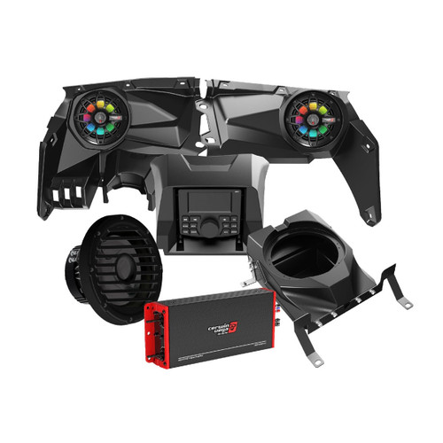 Cerwin Vega RPMX3KM2 - 2017+ Can Am Maverick X3/X3 Max - Radio, Speakers, Subwoofer with 4CH Amplifier Kit