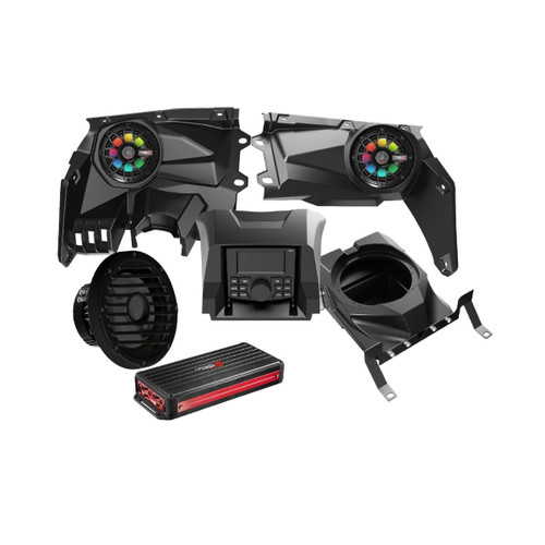 Cerwin Vega RPMX3KD2 - 2017+ Can Am Maverick X3/X3 Max Complete Speaker Kit with 4Ch Amplifier - RPMX3KD2