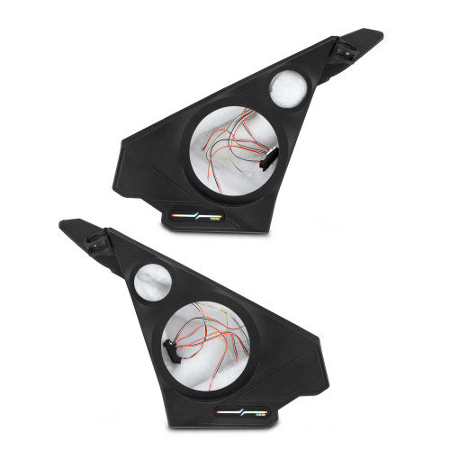 DS18 SLG-FKP8-20UP - Polaris Slingshot Front Kick Panel Speaker Pods – Empty Enclosure for 8" Speakers and 3.8" Tweeters | 2020 - Current