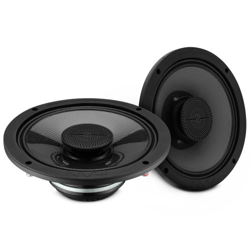 DS18 NVY-8HDCFSL-N4 - 8” Slim Hybrid Loudspeakers with Compression Driver, Carbon Fiber Cone and Neodymium Magnet | 250W RMS 4-Ohm
