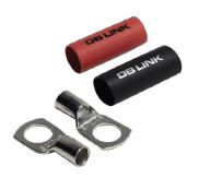 DB Drive MKMRT4 - 4 Ga.Tinned Terminal with 4/blister+giftbox with 2RED/2BLACK heat shrink 5/16"