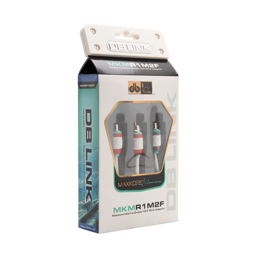 DB Drive MKMR1M2F - Maxkore Marine 100% OFC, Tinned Anti-Corrosive RCAs Ys 1M/2F