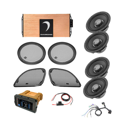 Diamond Audio DA1423RGTP1R - 14 - 23 Harley Davidson® Road Glide 4-Speaker System - DA1423RGTP1R