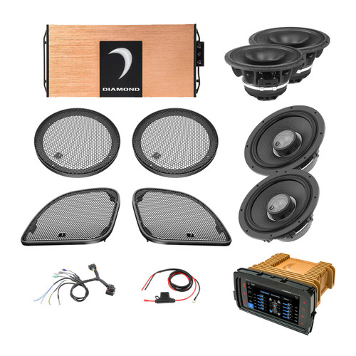 Diamond Audio DA1423RGTP2R - 14 - 23 Harley Davidson® Road Glide 4-Speaker System - DA1423RGTP2R
