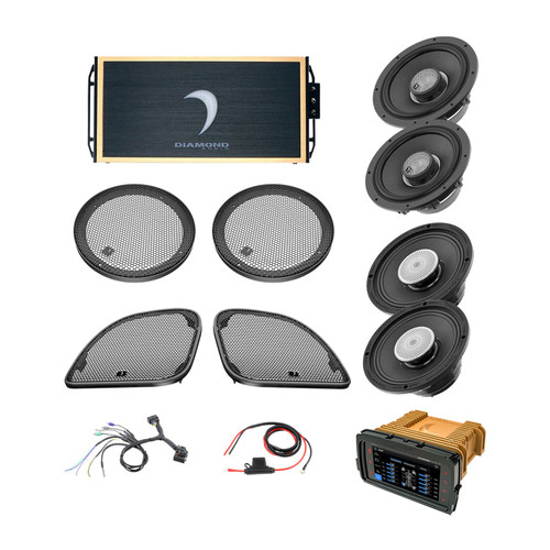 Diamond Audio DA1423RGTP3R - 14 - 23 Harley Davidson® Road Glide 4-Speaker System - DA1423RGTP3R