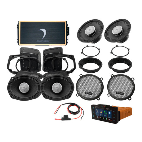 Diamond Audio DA9813SGSP5R - 98 - 13 Harley Davidson® Street Glide 4-Speaker System - DA9813SGSP5R
